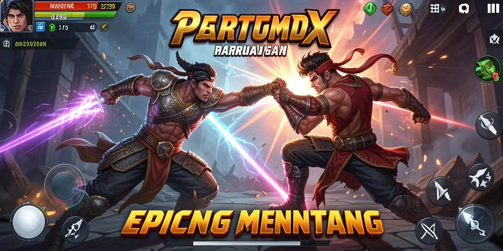 Menampilkan gameplay seru dalam pertarungan 2739.
