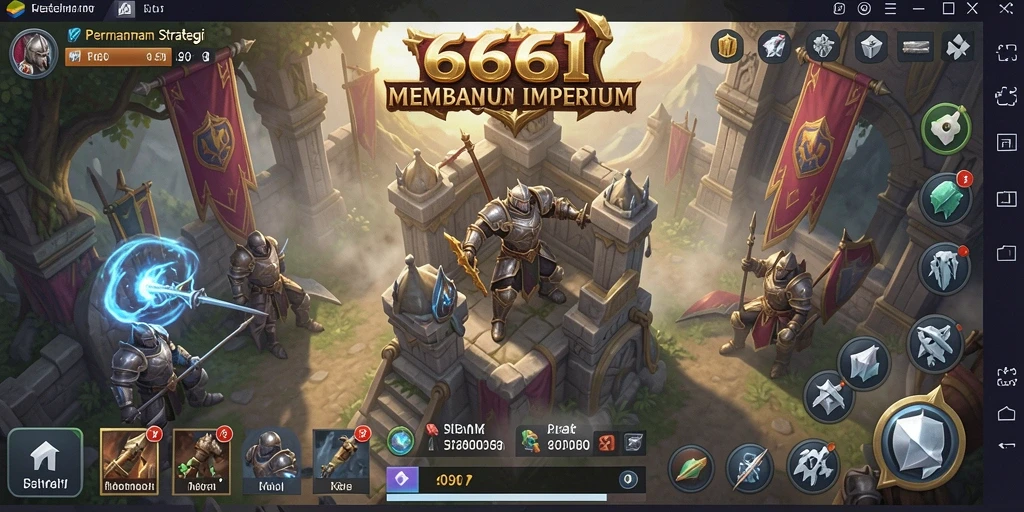 Tangkapan layar gameplay dari 666I yang menampilkan aksi pertempuran strategi.
