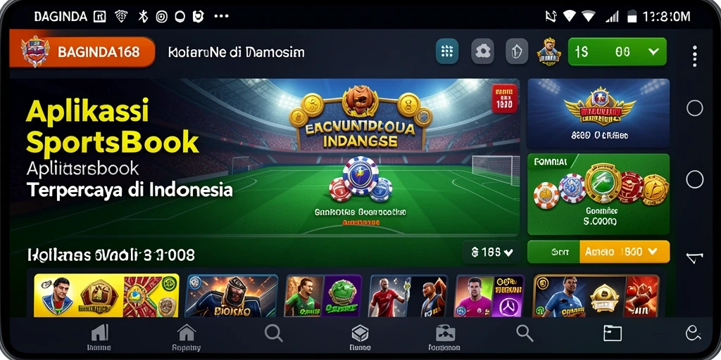 Tampilan gameplay aplikasi Sportsbook BAGINDA168 yang menarik.