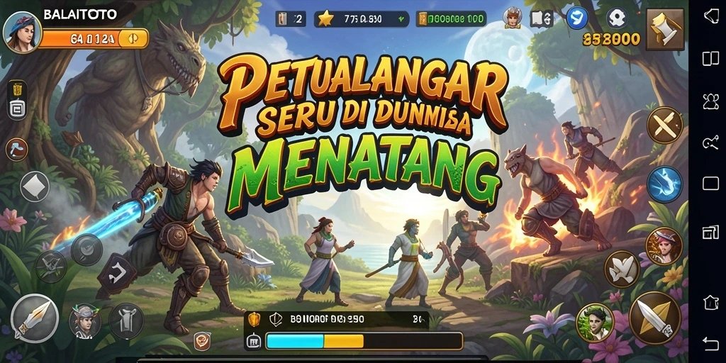 Gameplay BALAITOTO menunjukkan eksplorasi dunia petualangan yang seru.