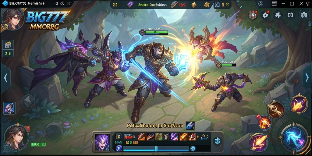 Tampilkan gameplay seru dalam dunia MMORPG penuh petualangan.