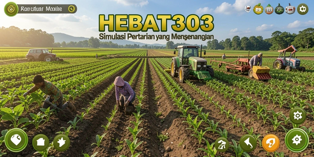 Screenshot gameplay HEBAT303 dengan tampilan pertanian yang lush.