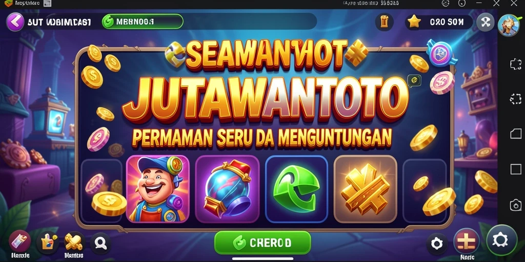 Screenshot gameplay JUTAWANTOTO menampilkan keseruan permainan slot.