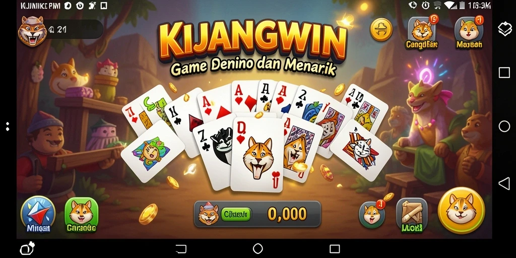 Tangkapan layar gameplay KIJANGWIN yang menarik dan interaktif.