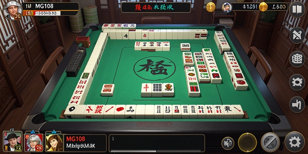 Tampilan menarik dari gameplay Mahjong yang mendebarkan.