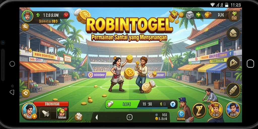 Tampilan gameplay menarik dari ROBINTOGEL dengan momen seru.